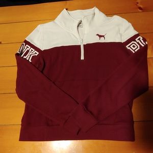 VS Pink half zip